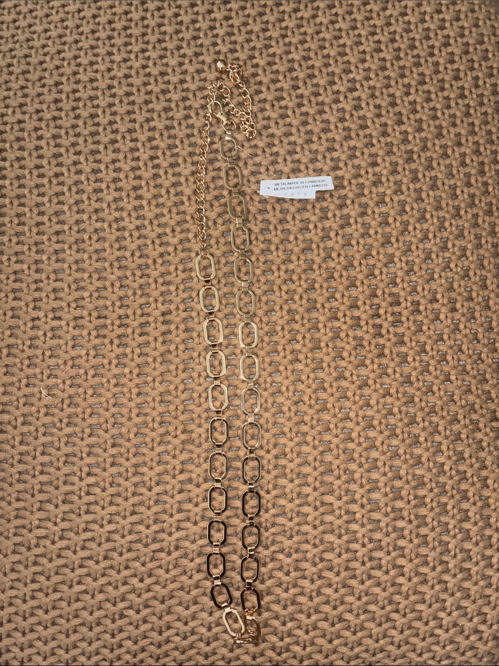 Gold Link Chain accessory belt  - Women's accessories